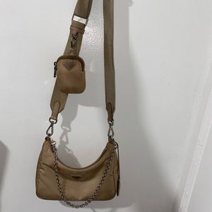 Prada Re-edition 2005 Nylon Bag NUDE